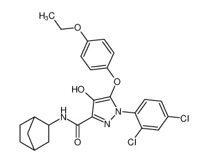 N-(bicyclo[2.2.1]heptan-2-yl)-1-(2,4-dichlorophenyl)-5-(4-ethoxyphenoxy)-4-hydroxy-1H-pyrazole-3-carboxamide CAS:795304-09-5 manufacturer & supplier