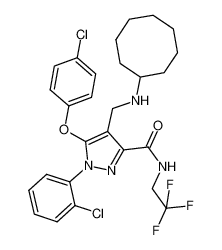 5-(4-chloro-phenoxy)-1-(2-chloro-phenyl)-4-cyclooctylaminomethyl-1H-pyrazole-3-carboxylic acid (2,2,2-trifluoro-ethyl)-amide CAS:795304-70-0 manufacturer & supplier