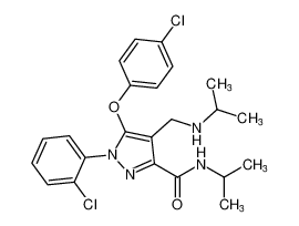 5-(4-chlorophenoxy)-1-(2-chlorophenyl)-N-isopropyl-4-((isopropylamino)methyl)-1H-pyrazole-3-carboxamide CAS:795305-47-4 manufacturer & supplier