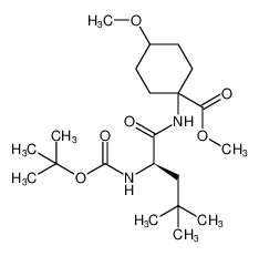 methyl (R)-1-(2-((tert-butoxycarbonyl)amino)-4,4-dimethylpentanamido)-4-methoxycyclohexane-1-carboxylate CAS:795312-12-8 manufacturer & supplier