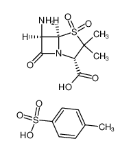 (2S,5R,6R)-6-Amino-3,3-dimethyl-4,4,7-trioxo-4λ6-thia-1-aza-bicyclo[3.2.0]heptane-2-carboxylic acid; compound with toluene-4-sulfonic acid CAS:79540-41-3 manufacturer & supplier