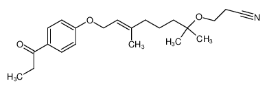 3-[(E)-1,1,5-Trimethyl-7-(4-propionyl-phenoxy)-hept-5-enyloxy]-propionitrile CAS:79550-48-4 manufacturer & supplier