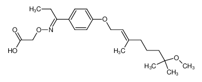 [1-[4-((E)-7-Methoxy-3,7-dimethyl-oct-2-enyloxy)-phenyl]-prop-(E)-ylideneaminooxy]-acetic acid CAS:79550-56-4 manufacturer & supplier