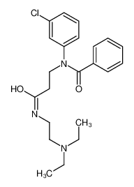 N-(3-chlorophenyl)-N-[3-[2-(diethylamino)ethylamino]-3-oxopropyl]benzamide CAS:79565-71-2 manufacturer & supplier