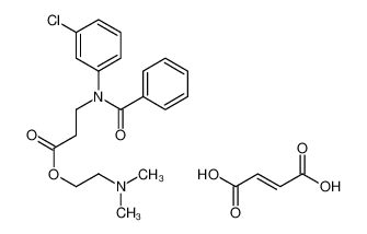 2-[3-(N-benzoyl-3-chloroanilino)propanoyloxy]ethyl-dimethylazanium,(E)-4-hydroxy-4-oxobut-2-enoate CAS:79565-84-7 manufacturer & supplier