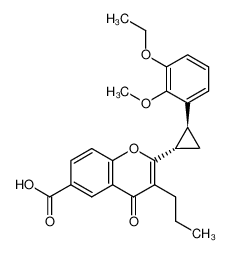 2-[(1S,2S)-2-(3-Ethoxy-2-methoxy-phenyl)-cyclopropyl]-4-oxo-3-propyl-4H-chromene-6-carboxylic acid CAS:79570-85-7 manufacturer & supplier