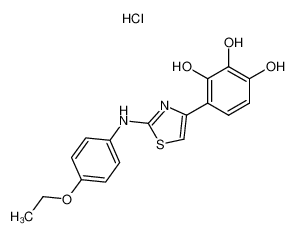 4-(2,3,4-Trihydroxyphenyl)-2-(p-ethoxyphenylamino)thiazole hydrochloride CAS:79571-79-2 manufacturer & supplier