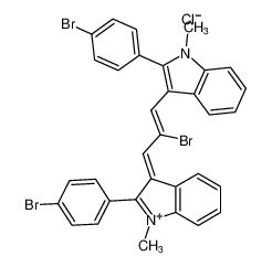 (E)-3-((Z)-2-bromo-3-(2-(4-bromophenyl)-1-methyl-1H-indol-3-yl)allylidene)-2-(4-bromophenyl)-1-methyl-3H-indol-1-ium chloride CAS:79573-70-9 manufacturer & supplier