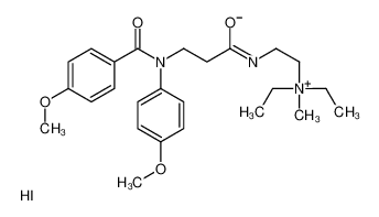 diethyl-[2-[3-(4-methoxy-N-(4-methoxybenzoyl)anilino)propanoylamino]ethyl]-methylazanium,iodide CAS:79592-87-3 manufacturer & supplier