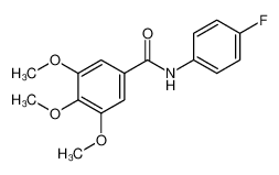 N-(4-fluorophenyl)-3,4,5-trimethoxybenzamide CAS:796-59-8 manufacturer & supplier