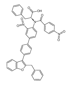 N-[4'-(2-benzyl-1-benzofuran-3-yl)-3-nitrobiphenyl-4-yl]-N-(4-nitrobenzoyl)-L-phenylalanine CAS:796033-79-9 manufacturer & supplier