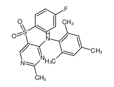 [5-(4-Fluorobenzenesulfonyl)-2-methylpyrimidin-4-yl]-(2,4,6-trimethylphenyl)-amine CAS:796048-59-4 manufacturer & supplier