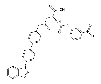 (2R)-3-(4'-indol-1-ylbiphenyl-4-ylmethylsulfinyl)-2-[2-(3-nitrophenyl)acetylamino]-propionic acid CAS:796071-05-1 manufacturer & supplier