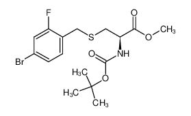 (2R)-methyl-3-(4-bromo-2-fluorobenzylsulfanyl)-2-tert-butoxycarbonylamino-propionate CAS:796071-15-3 manufacturer & supplier