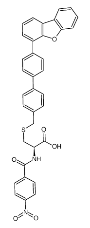 (2R)-3-(4'-dibenzofuran-4-yl-biphenyl-4-ylmethylsulfanyl)-2-(4-nitrobenzoyl-amino)-propionic acid CAS:796071-23-3 manufacturer & supplier