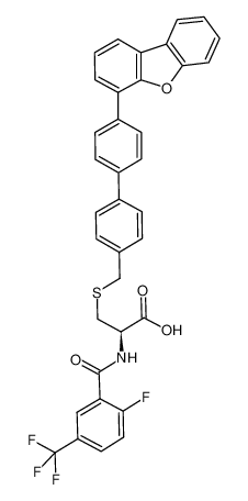 (2R)-3-(4'-dibenzofuran-4-yl-biphenyl-4-ylmethylsulfanyl)-2-(2-fluoro-5-trifluoromethylbenzoylamino)-propionic acid CAS:796071-27-7 manufacturer & supplier