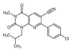 7-(4-chlorophenyl)-1-isobutyl-3-methyl-2,4-dioxo-1,2,3,4-tetrahydropyrido[2,3-d]pyrimidine-6-carbonitrile CAS:796078-11-0 manufacturer & supplier