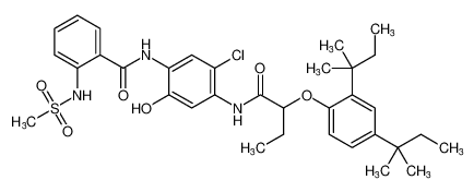 N-(5-chloro-4-(2-(2,4-di-tert-pentylphenoxy)butanamido)-2-hydroxyphenyl)-2-(methylsulfonamido)benzamide CAS:79609-36-2 manufacturer & supplier