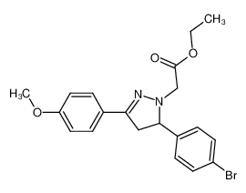 [5-(4-bromo-phenyl)-3-(4-methoxy-phenyl)-4,5-dihydro-pyrazol-1-yl]-acetic acid ethyl ester CAS:796096-44-1 manufacturer & supplier