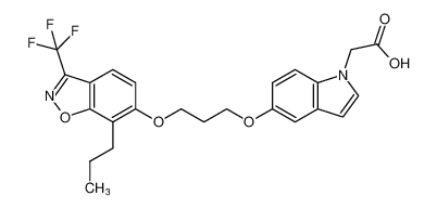 2-(5-(3-((7-propyl-3-(trifluoromethyl)benzo[d]isoxazol-6-yl)oxy)propoxy)-1H-indol-1-yl)acetic acid CAS:796100-38-4 manufacturer & supplier