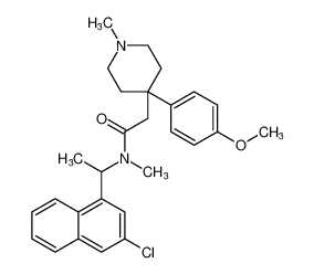 N-(1-(3-chloronaphthalen-1-yl)ethyl)-2-(4-(4-methoxyphenyl)-1-methylpiperidin-4-yl)-N-methylacetamide CAS:796110-71-9 manufacturer & supplier