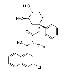 rel-N-(1-(3-chloronaphthalen-1-yl)ethyl)-2-((2R,4R)-1,2-dimethyl-4-phenylpiperidin-4-yl)-N-methylacetamide CAS:796110-73-1 manufacturer & supplier