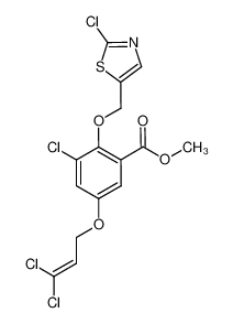 methyl 3-chloro-2-((2-chlorothiazol-5-yl)methoxy)-5-((3,3-dichloroallyl)oxy)benzoate CAS:796120-30-4 manufacturer & supplier