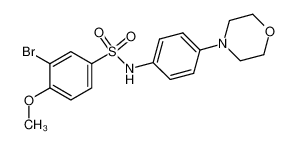 3-bromo-4-methoxy-N-(4-morpholin-4-yl-phenyl)-benzenesulfonamide CAS:796124-03-3 manufacturer & supplier