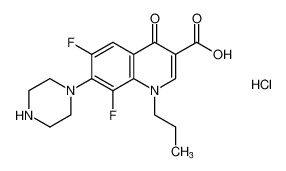 6,8-difluoro-4-oxo-7-(piperazin-1-yl)-1-propyl-1,4-dihydroquinoline-3-carboxylic acid hydrochloride CAS:79660-47-2 manufacturer & supplier