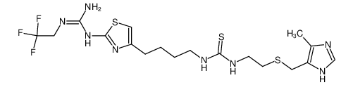 1-[4-(2-[2-(2,2,2-trifluoroethyl)-guanidino]thiazol-4-yl)butyl]-3-[2-([4-methylimidazol-5-yl]methylthio)ethyl]thiourea CAS:79667-63-3 manufacturer & supplier