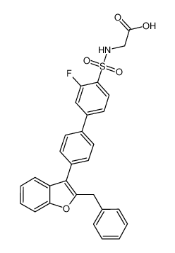 [4'-(2-benzyl-benzofuran-3-yl)-3-fluoro-biphenyl-4-sulfonylamino]-acetic acid CAS:796739-14-5 manufacturer & supplier