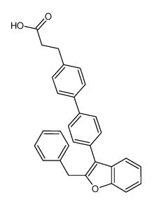 3-[4'-(2-benzyl-1-benzofuran-3-yl)biphenyl-4-yl]propanoic acid CAS:796739-35-0 manufacturer & supplier