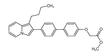 methyl {[4'-(1-butylindolizin-2-yl)biphenyl-4-yl]oxy}acetate CAS:796739-55-4 manufacturer & supplier