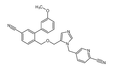 5-((5-(((5-cyano-3'-methoxy-[1,1'-biphenyl]-2-yl)methoxy)methyl)-1H-imidazol-1-yl)methyl)picolinonitrile CAS:796841-62-8 manufacturer & supplier