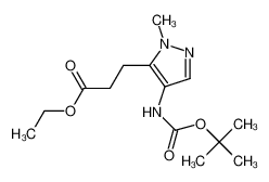 ethyl 3-{4-[(tert-butoxycarbonyl)amino]-1-methyl-1H-pyrazol-5-yl}propanoate CAS:796845-67-5 manufacturer & supplier