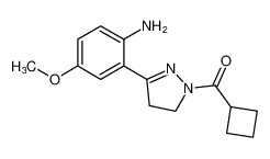 (3-(2-amino-5-methoxyphenyl)-4,5-dihydro-1H-pyrazol-1-yl)(cyclobutyl)methanone CAS:796849-13-3 manufacturer & supplier