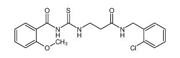 N-((3-((2-chlorobenzyl)amino)-3-oxopropyl)carbamothioyl)-2-methoxybenzamide CAS:796850-04-9 manufacturer & supplier