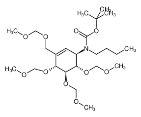 tert-butyl butyl((1R,4R,5S,6S)-4,5,6-tris(methoxymethoxy)-3-((methoxymethoxy)methyl)cyclohex-2-en-1-yl)carbamate CAS:796850-42-5 manufacturer & supplier