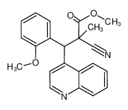 methyl 2-cyano-3-(2-methoxyphenyl)-2-methyl-3-(quinolin-4-yl)propanoate CAS:796855-46-4 manufacturer & supplier