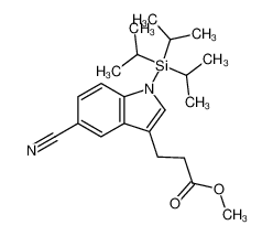 3-(5-Cyano-1-triisopropylsilanyl-1H-indol-3-yl)-propionic acid methyl ester CAS:796856-94-5 manufacturer & supplier