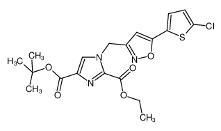 1-[5-(5-chloro-thiophen-2-yl)-isoxazol-3-ylmethyl]-1H-imidazole-2,4-dicarboxylic acid 4-tert-butyl ester 2-ethyl ester CAS:796857-09-5 manufacturer & supplier