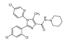 1-(5-chloropyridin-2-yl)-2-(2,4-dichlorophenyl)-5-methyl-N-(piperidin-1-yl)-1H-imidazole-4-carboxamide CAS:796875-29-1 manufacturer & supplier