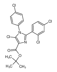 tert-butyl 5-chloro-1-(4-chlorophenyl)-2-(2,4-dichlorophenyl)-1H-imidazole-4-carboxylate CAS:796875-37-1 manufacturer & supplier