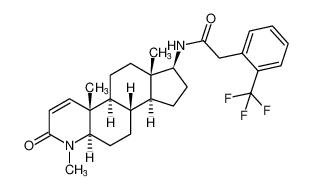 2-(2-(trifluoromethyl)phenyl)-N-((4aR,4bS,6aS,7S,9aS,9bS,11aR)-1,4a,6a-trimethyl-2-oxo-2,4a,4b,5,6,6a,7,8,9,9a,9b,10,11,11a-tetradecahydro-1H-indeno[5,4-f]quinolin-7-yl)acetamide CAS:796884-73-6 manufacturer & supplier