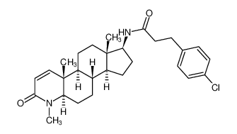 3-(4-chlorophenyl)-N-((4aR,4bS,6aS,7S,9aS,9bS,11aR)-1,4a,6a-trimethyl-2-oxo-2,4a,4b,5,6,6a,7,8,9,9a,9b,10,11,11a-tetradecahydro-1H-indeno[5,4-f]quinolin-7-yl)propanamide CAS:796885-03-5 manufacturer & supplier