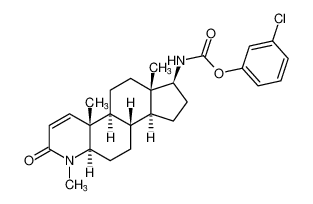 3-chlorophenyl ((4aR,4bS,6aS,7S,9aS,9bS,11aR)-1,4a,6a-trimethyl-2-oxo-2,4a,4b,5,6,6a,7,8,9,9a,9b,10,11,11a-tetradecahydro-1H-indeno[5,4-f]quinolin-7-yl)carbamate CAS:796885-57-9 manufacturer & supplier