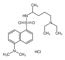 N-[5-(diethylamino)pentan-2-yl]-5-(dimethylamino)naphthalene-1-sulfonamide,hydrochloride CAS:79692-47-0 manufacturer & supplier