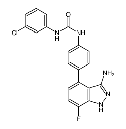 1-(4-(3-amino-7-fluoro-1H-indazol-4-yl)phenyl)-3-(3-chlorophenyl)urea CAS:796967-68-5 manufacturer & supplier