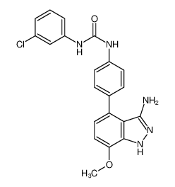 1-(4-(3-amino-7-methoxy-1H-indazol-4-yl)phenyl)-3-(3-chlorophenyl)urea CAS:796968-45-1 manufacturer & supplier