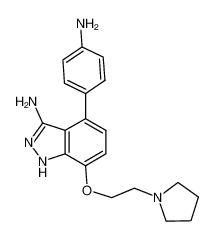 4-(4-aminophenyl)-7-[2-(1-pyrrolidinyl)ethoxy]-1H-indazol-3-amine CAS:796969-64-7 manufacturer & supplier